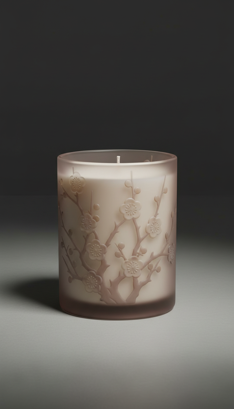 Velvet Rose Candle With Embossed Lid