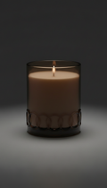 Soy Wax Candle in Smoked Glass
